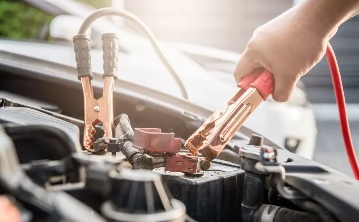 How to jump start a diesel truck with 2 batteries?