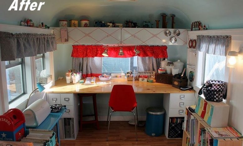 How to Turn a Camper into a She Shed
