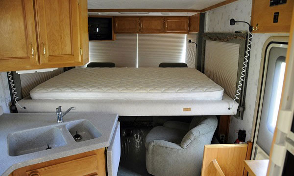 thin camper full mattress