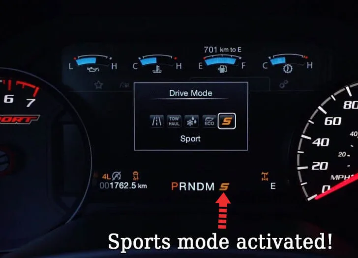 How to Turn on Sport Mode on Ford F-150?