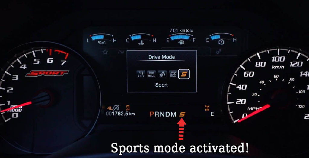 How to Turn on Sport Mode on Ford F-150?