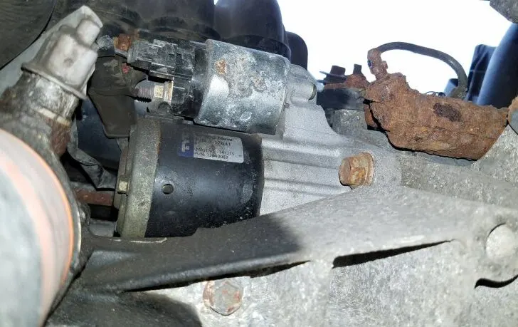 Where is Starter on Toyota Tacoma?