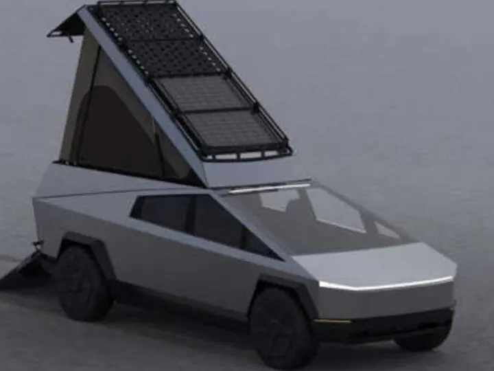 $24,000 Space Camper For Tesla Cybertruck Looks Stylish