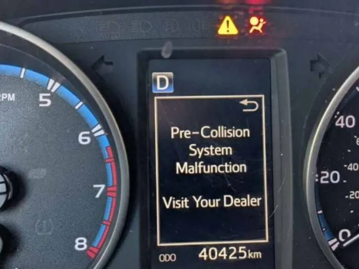 Pre Collision System Malfunction Toyota