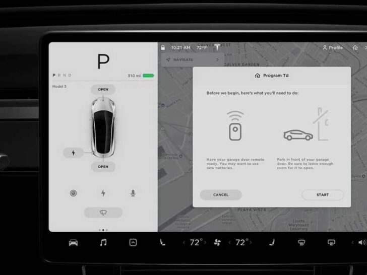 Does Tesla Model 3 Have Garage Door Opener?