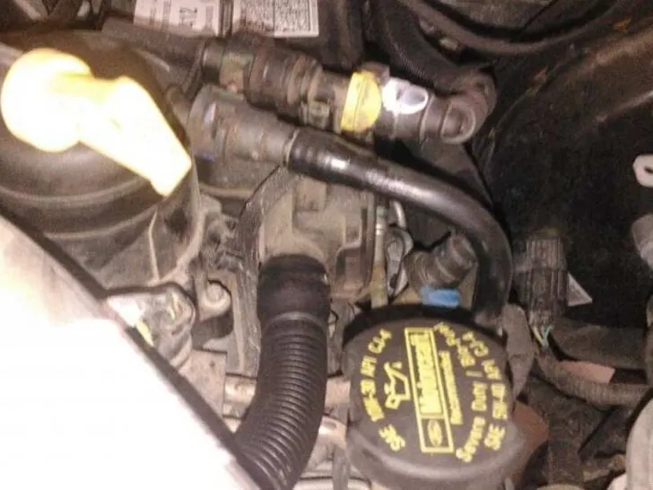 P04DB Crankcase Ventilation System Disconnected