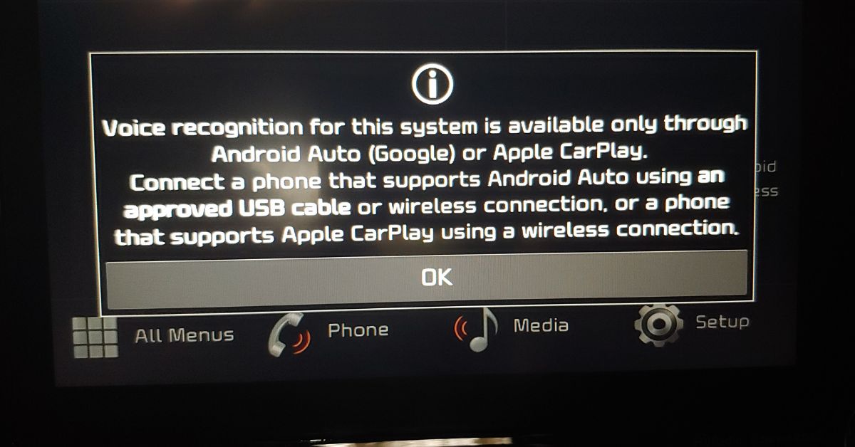 Kia Optima Voice Recognition Not Working