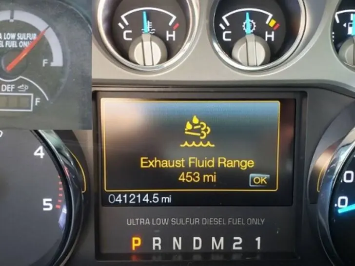 Duramax DEF Tank Full But Says Empty