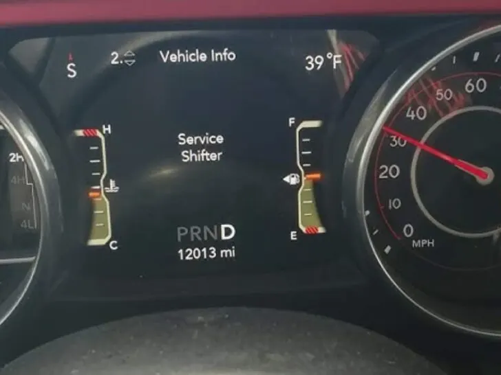 What is Service Shifter on Chrysler Pacifica?